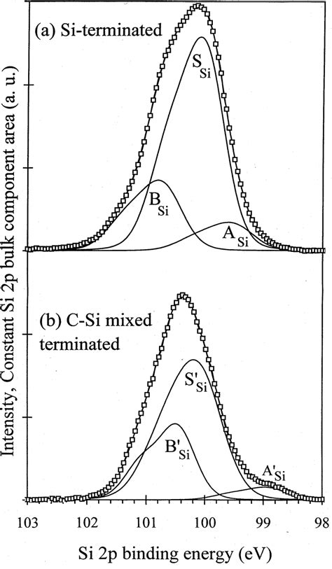 Si 2p Core Level Photoemission Spectra Of Two Representative