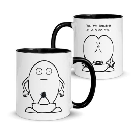 I Think You Should Leave Nude Egg Mug From Feed Eggs Game Itysl Etsy