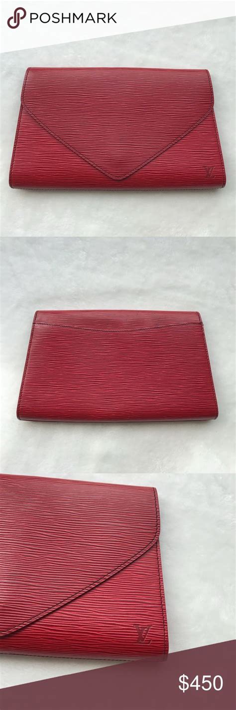 Louis Vuitton Vintage Art Deco Epi Leather Clutch Vintage Louis Vuitton Vintage Art Deco Vintage