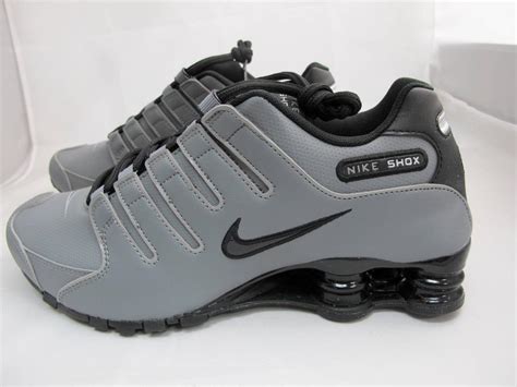 grey nike shocks