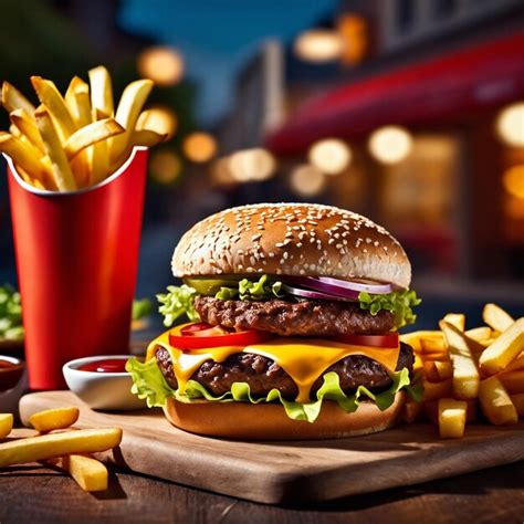 Premium AI Image Hamburger Hot
