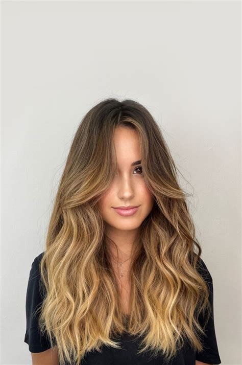 Ombre Hair Brown To Blonde Medium Length