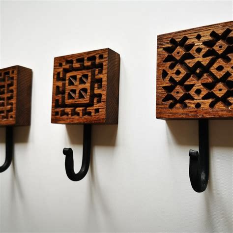 Wooden Coat Hooks Etsy