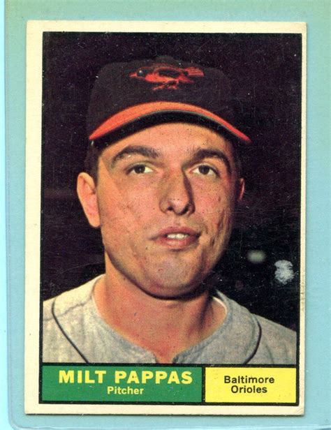 Topps Milt Pappas Vg Ex Baltimore Orioles Box Ebay