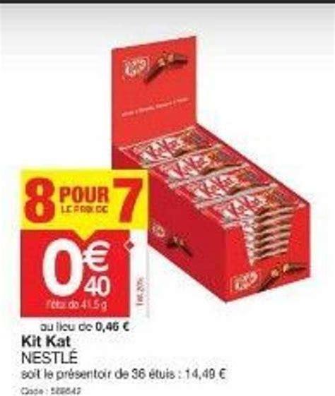 Promo Kit Kat Nestlé chez Promocash iCatalogue fr