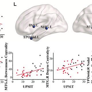 Plots Of Regions On The Cortical Surface With Significant Nodal