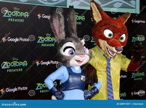 Nick Wilde And Judy Hopps Editorial Photography Image Of Event 66891507