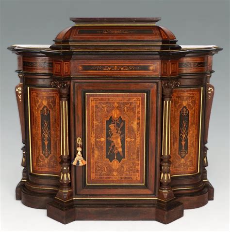 Herter Brothers Attributed Inlaid Parlor Cabinet Auction