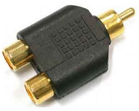 Doubleur Audio Cinch Diviseur Coupleur Adaptateur Double Rca Femelles