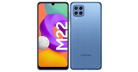 Samsung Galaxy M22 SM-M225FV/DS Light Blue 128GB 6GB RAM Gsm Unlocked ...
