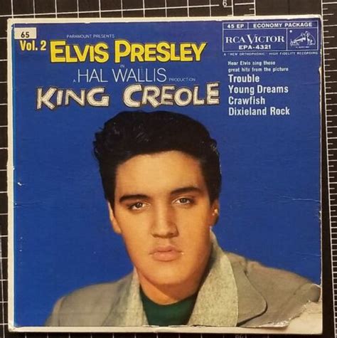 ELVIS PRESLEY King Creole Vol 2 EP 1958 1ST PRESS 4 Song RCA EPA4321