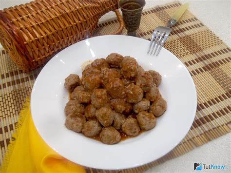 Фрикадельки в томате: пошаговые фото, видео