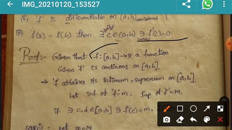 Mathematics Sem Paper Real Analysis Toipc Unit Mean Value