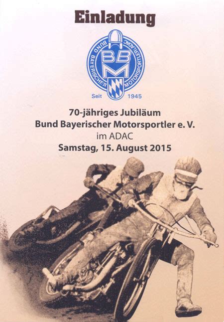 70 Jahre BBM | Bund Bayerischer Motorsportler e.V.