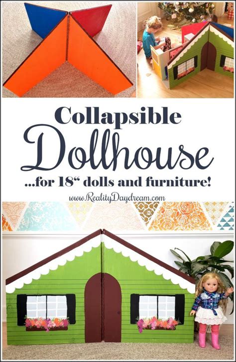 Diy Collapsible Dollhouse For 18 Dolls Reality Daydream