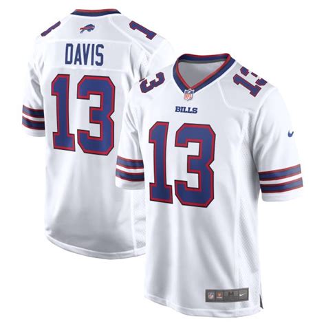 Men's Buffalo Bills Gabe Davis Nike White Game Player Jersey