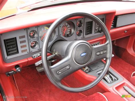 Red Interior 1986 Ford Mustang GT Convertible Photo #41872425 ...