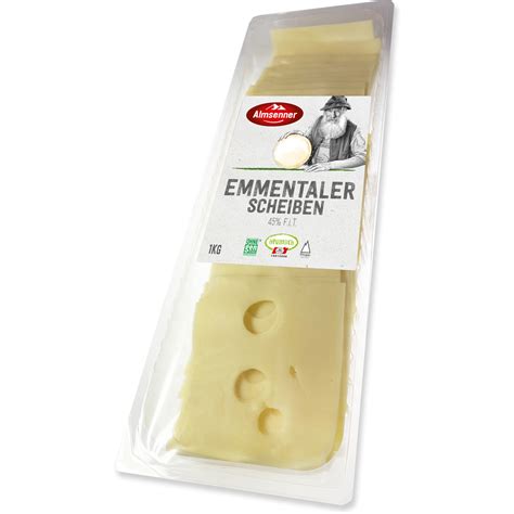 Transgourmet Sterreich Almsenner Bio Heumilch Emmentaler Scheiben Kg