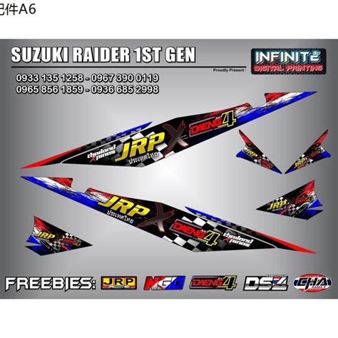 Suzuki Raider St Gen Decal Jrp X Daeng Design Colours Lazada Ph