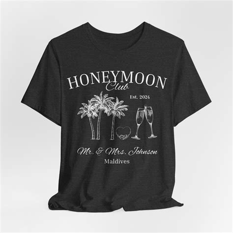 Personalized Married Shirts Honeymoon Vacation Shirts Hubby And Wife