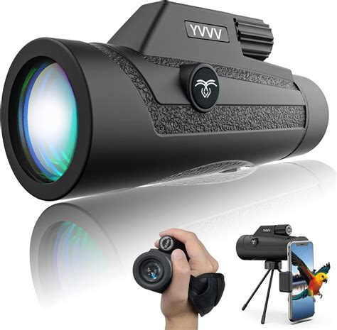 Yvvv 10x42 Monoculars For Adults High Power Spotting Scope Back4 Prisms And Fmc Lens With Hand