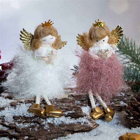 Коледна декорация - Ангел в златно | S-gifts.bg