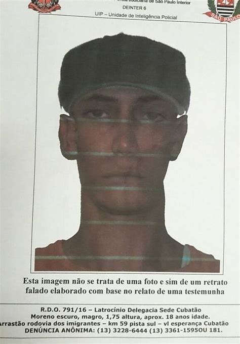 Polícia divulga retrato falado de suspeito de matar rapaz pedrada