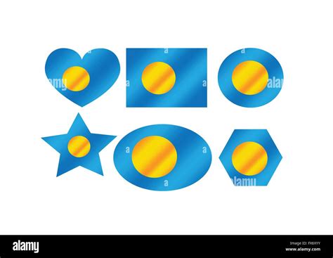 Palau flag themes idea design Stock Vector Image & Art - Alamy