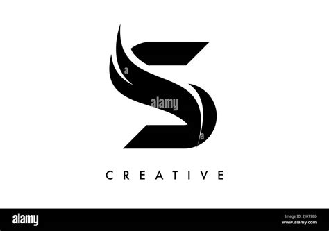 Black Letter S Logo