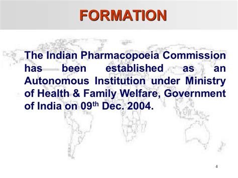 Formation And Functioning Of Indian Pharmacopoeia Commission Ipc By