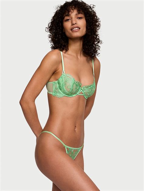 Buy Boho Floral Embroidery Crotchless String Bikini Panty Undefined Order Undefined Online