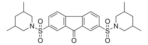 2 7 BIS 3 5 DIMETHYL 1 PIPERIDINYL SULFONYL 9H FLUOREN 9 ONE