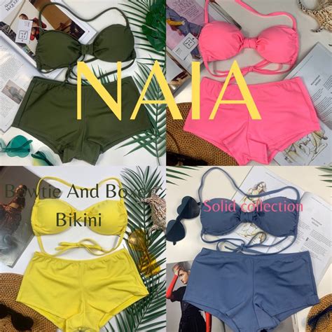 Jual KODE A78S NAIA SOLID Bikini Set Bikini Pantai Bikini Sexy Bikini Baju Benang Shopee Indonesia