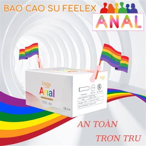 Bao cao su cho quan hệ bằng hậu môn Feelex Anal Hộp 10 cái