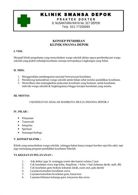 PDF 01 Contoh Proposal Pendirian Klinik DOKUMEN TIPS