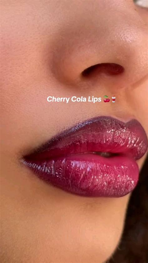 🍒cherry Cola Lips💋💋 Lip Makeup Tutorial Makeup Tutorial Pinterest Makeup