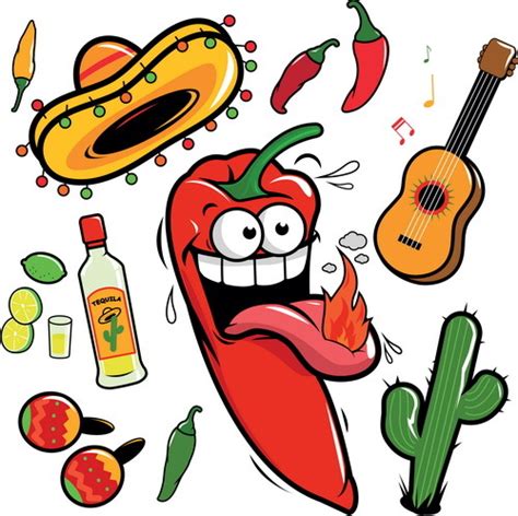 Cartoon pepper funny vector illustration free download