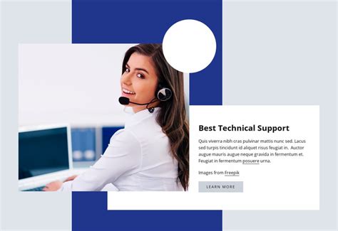 technical support website design  nicepage