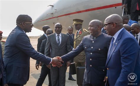 Le PrÉsident Du Burundi Évariste Ndayishimiye Est ArrivÉ En Rdc Pour