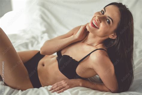 Beautiful Woman In Lingerie Stock Photo Adobe Stock