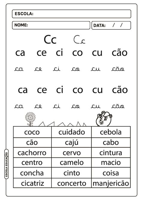 Fichas De Leitura Silabas Simples Atividades De Alfabetiza O The Best