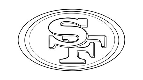 Download or print this amazing coloring page: 49ers Drawing at ...