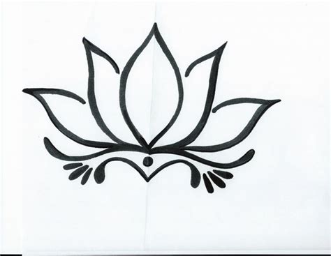 Lotus Flower Line Drawing at GetDrawings | Free download