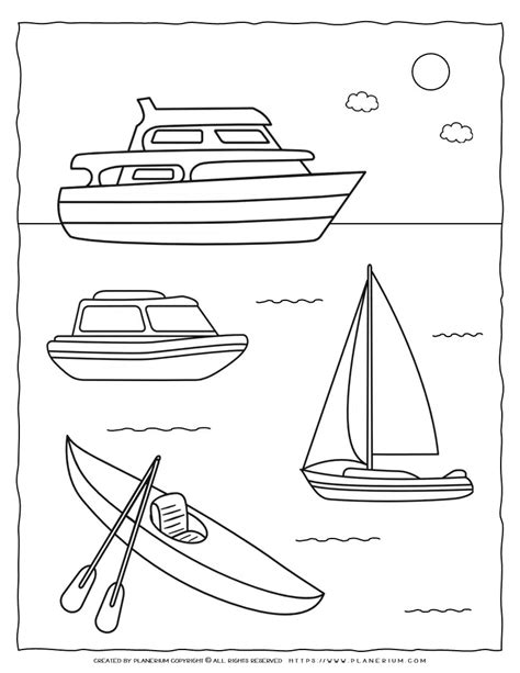 Water Transport Coloring Page | Planerium