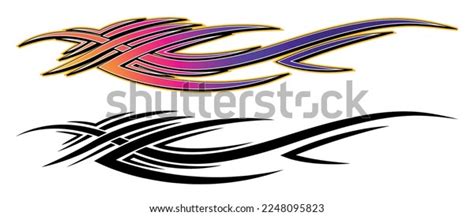 Racing Car Side Sticker Sports Cars Stock Vector (Royalty Free ...