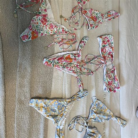 Bydee Bikini Bandeau Top And Tie Bottoms Available Depop