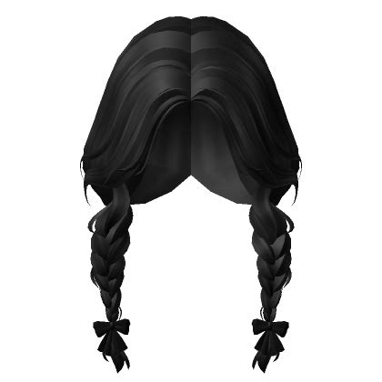 Ribbon Bow Braids Black S Code Price RblxTrade