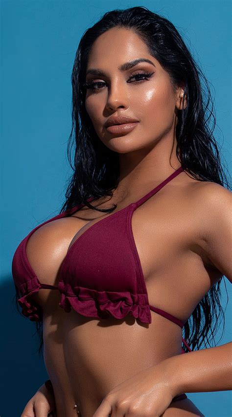 Yandy Riptide Ruffle Triangle Bikini Top Sexy Adjustable Swimwear Yandy