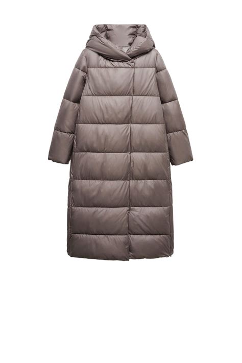 Mango женские пальто стеганое cloud с капюшоном со скидкой 57%, серый ...