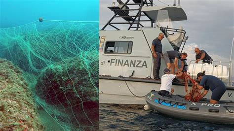 Rimossa Una Rete Da Pesca Abusiva Di 450 Metri Dall Area Protetta Della